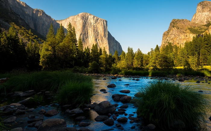 El Capitan and Merced River in Yosemite Valley