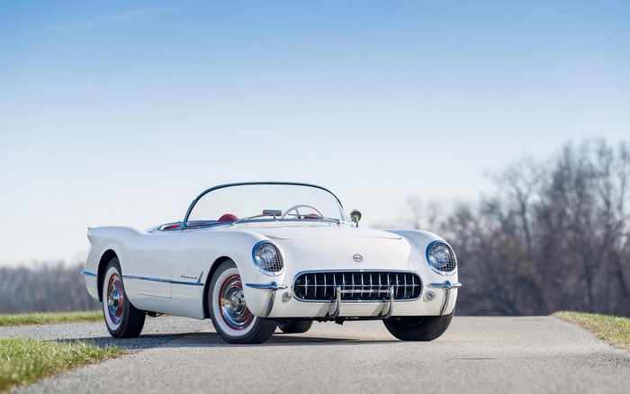 White 1953 Chevrolet Corvette C1 Convertible