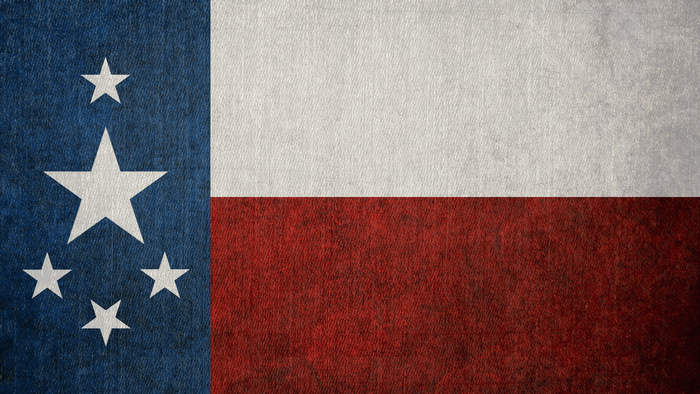 Texas flag with stars