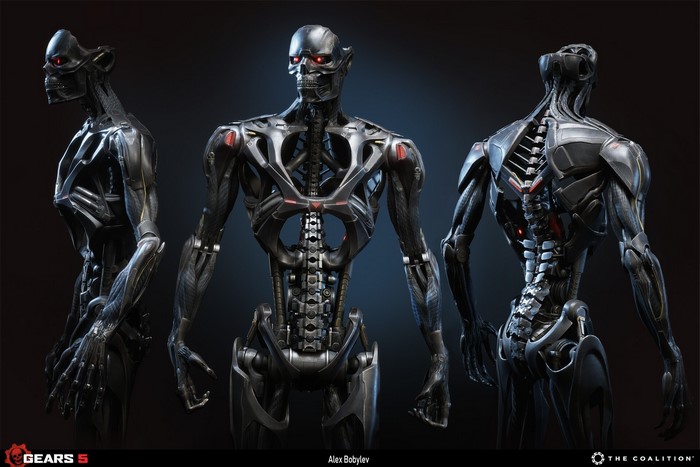Terminator Endoskeleton from Gears 5 by Alex Bobylev