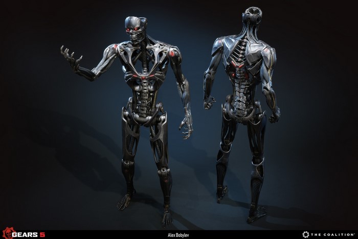 Terminator Endoskeleton from Gears 5 by Alex Bobylev