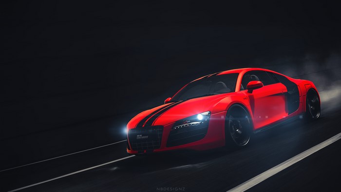 Red Audi R8 Type 42 from Gran Turismo 6