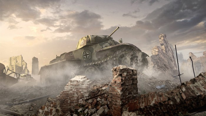 Tank in ruins, World of Tanks