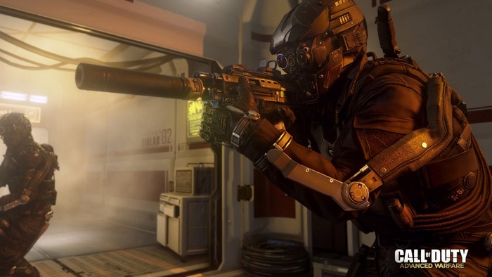 Soldier with rifle in Call of Duty: Advanced Warfare