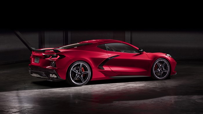 Red Chevrolet Corvette C8 Stingray