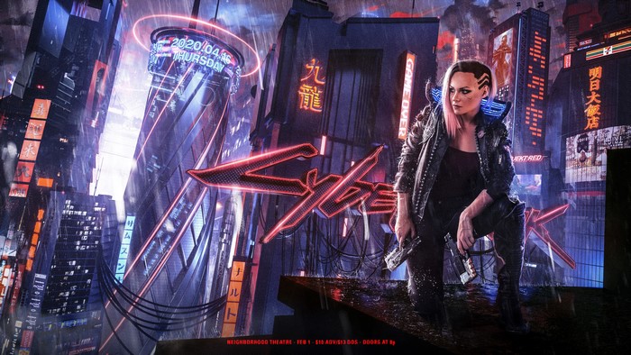 Irina Meier in Cyberpunk City Poster