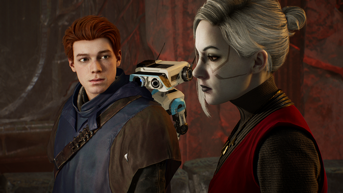 Cal Kestis and Merrin from Star Wars Jedi: Fallen Order