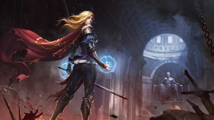 Path of Exile Sorceress with Magic and Sword