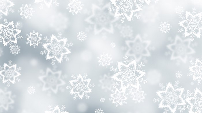 Abstract 3D Snowflakes 4K