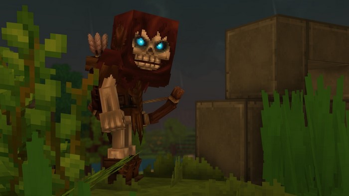 Hytale screenshot of a skeleton archer