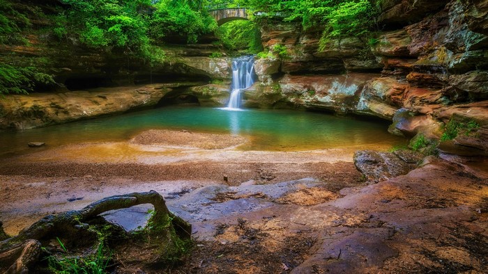 Waterfall at Hocking Hills State Park, Ohio