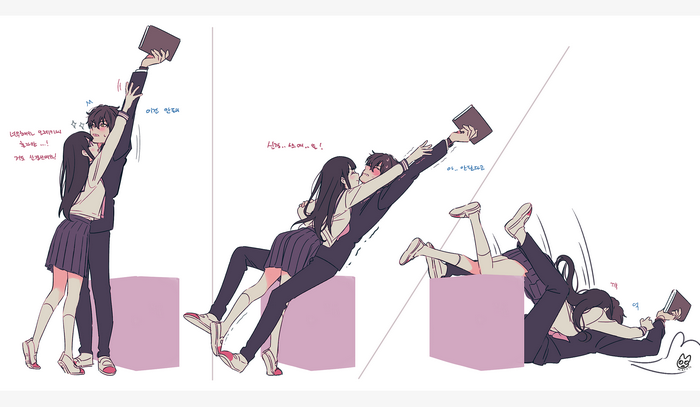 Chitanda Eru and Oreki Houtarou from Hyouka fan art