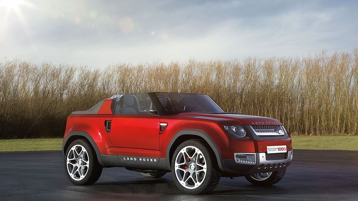 Red Land Rover Defender 100 Concept Car