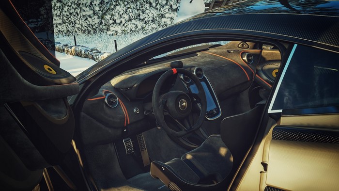 McLaren 600LT interior in Forza Horizon 4