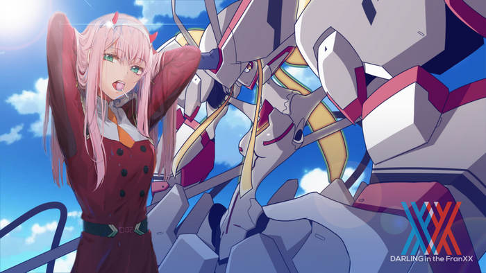 Zero Two from Darling in the FranXX and Strelizia