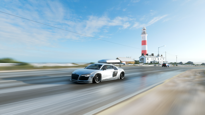 Audi R8 with roof box in Forza Horizon 4
