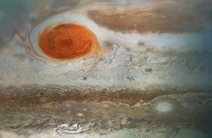 Jupiter's Great Red Spot and cloud bands