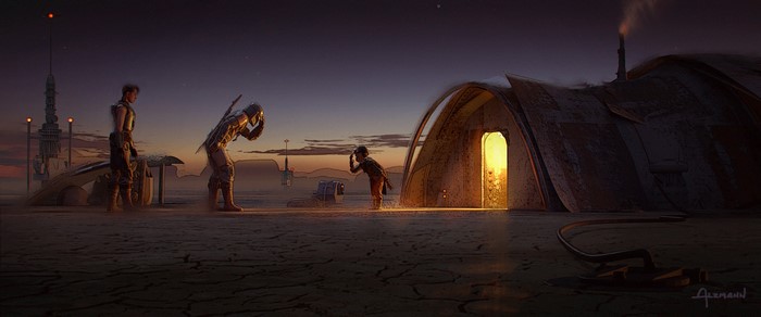 The Mandalorian and Grogu concept art