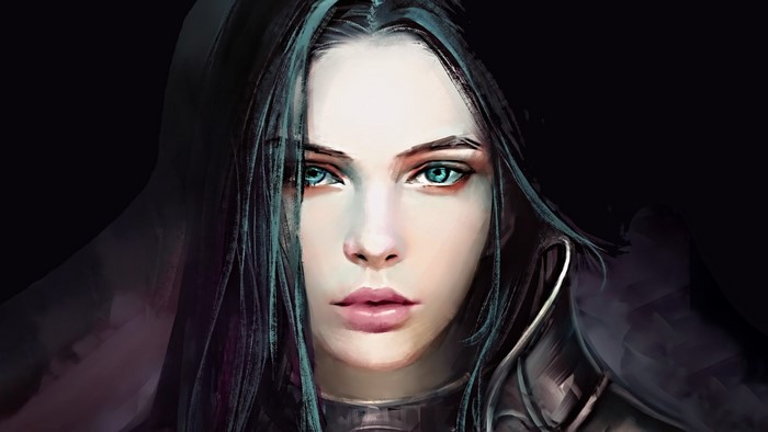 4K Digital Portrait of Fantasy Girl by Guo Jiayi