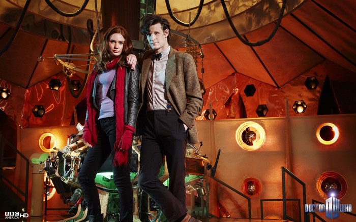 Amy Pond and the Eleventh Doctor from Doctor Who