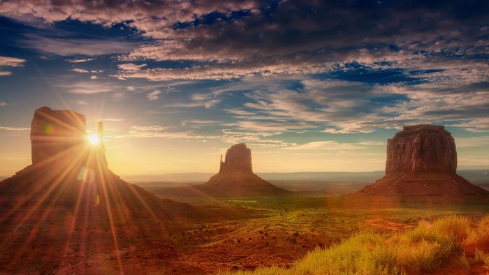 Monument Valley USA landscape at sunset