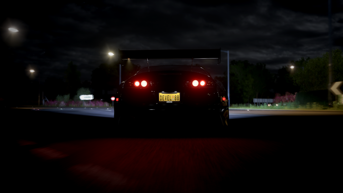 Toyota Supra MK4 in Forza Horizon 4 at night