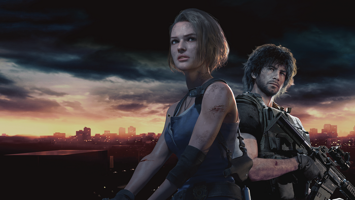 Jill Valentine and Carlos Oliveira from Resident Evil 3