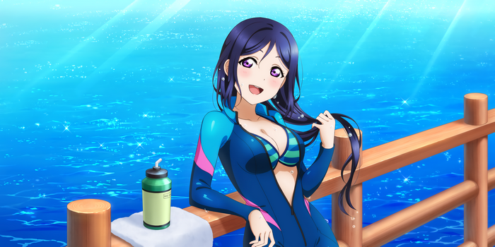 Matsuura Kanan from Love Live! Sunshine!! in swimwear