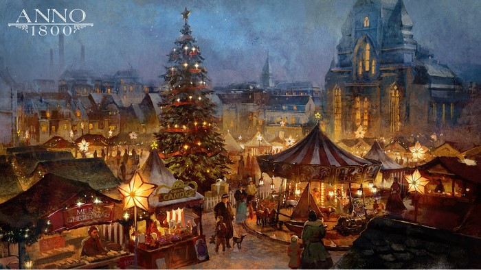 Anno 1800 Christmas Market Artwork