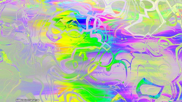 Abstract digital art with colorful swirls