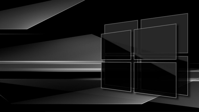 Monochrome Digital Art Featuring Windows 10 Design