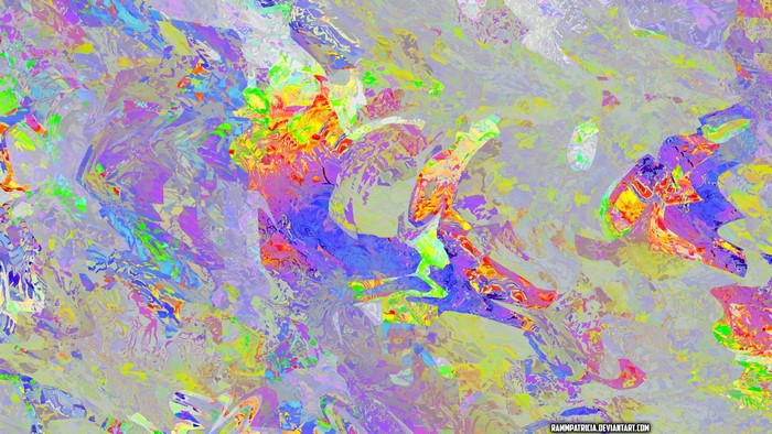 Abstract iridescent digital art by RammPatricia