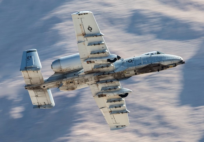 Fairchild Republic A-10 Thunderbolt II "Warthog" aircraft in flight