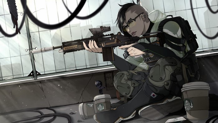Grace Nam from Rainbow 6: Siege with M14 EBR