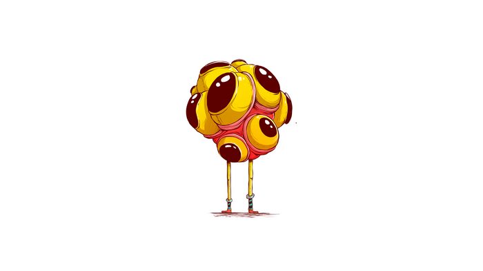 Creature with multiple eyes by Oscar Llorens