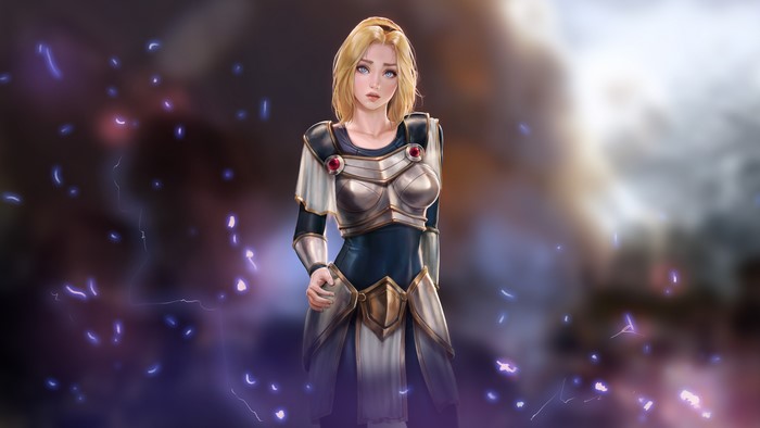 4K Digital Art of Lux from League of Legends