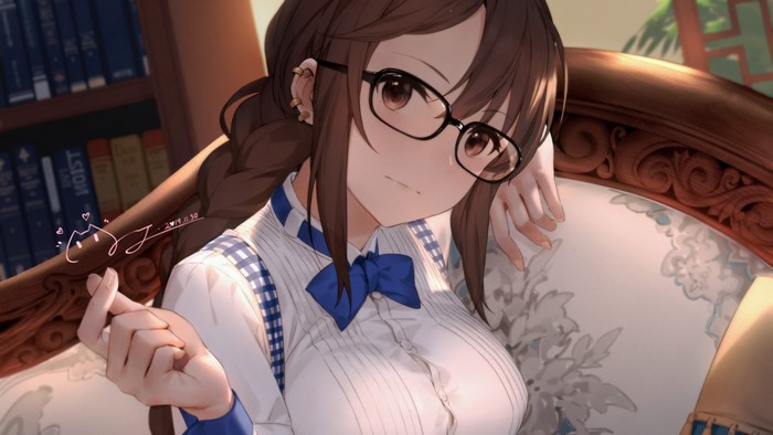 Yu Miaoyi from Fate/Grand Order with Glasses