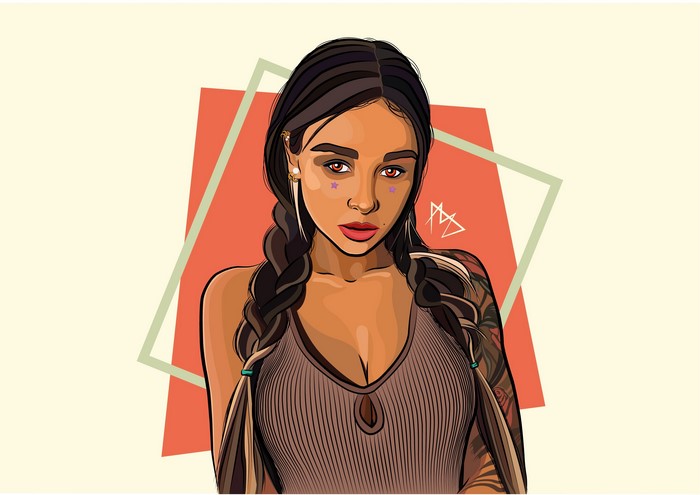 Artwork portrait of Diana Melison