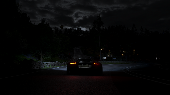 4K Lamborghini Aventador LP700-4 in Forza Horizon 4 at night