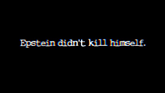 Epstein didn't kill himself text
