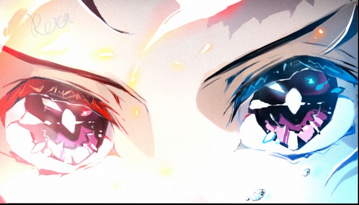 Hoshizaki Reita eyes anime digital art