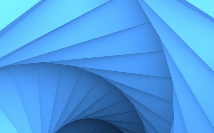 Abstract blue and cyan geometric spiral texture