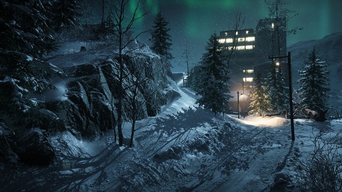 Battlefield 1 Northern Lights Winter Scene
