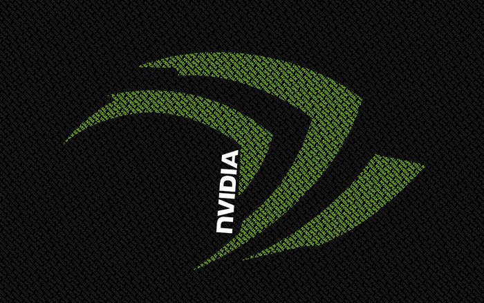 Nvidia logo on black background