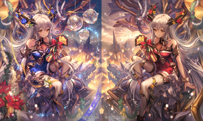 Girl with horns and gifts from Shingeki no Bahamut