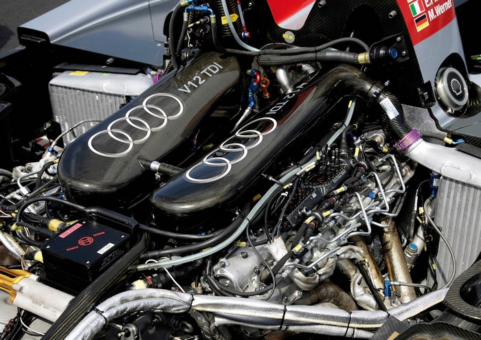 Audi V12 TDI Engine from Audi R18 Race Car