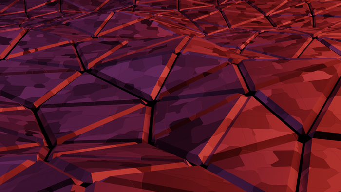 4K Abstract 3D Geometric Red and Purple Pattern