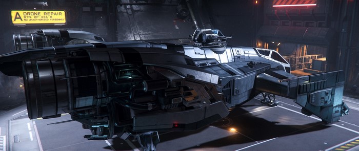Cutlass Black spaceship in Star Citizen