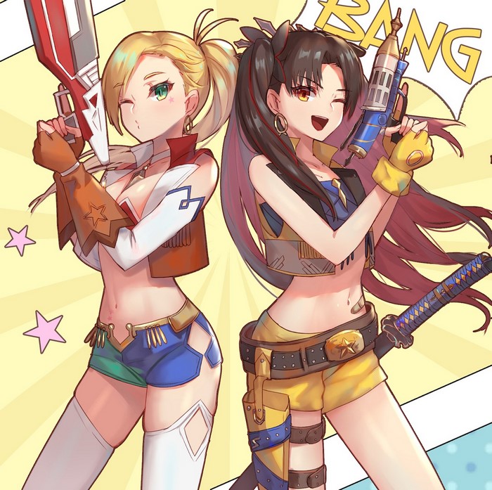 Ishtar and Calamity Jane from Fate Series