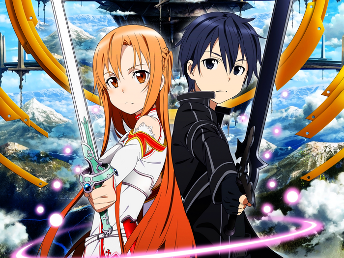 Kirito and Asuna from Sword Art Online